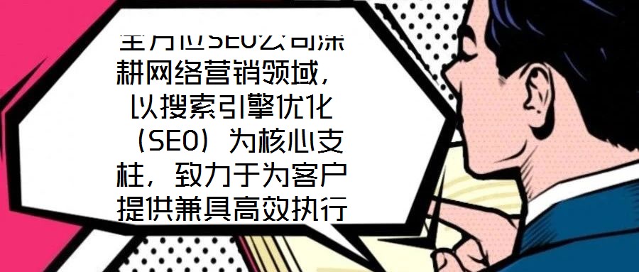 全方位SEO公司深耕網絡營銷領域，以搜索引擎優化（SEO）為核心支柱，致力于為客戶提供兼具高效執行與可靠保障的數字化營銷解決方案。公司自創立以來，始終聚焦于通過
